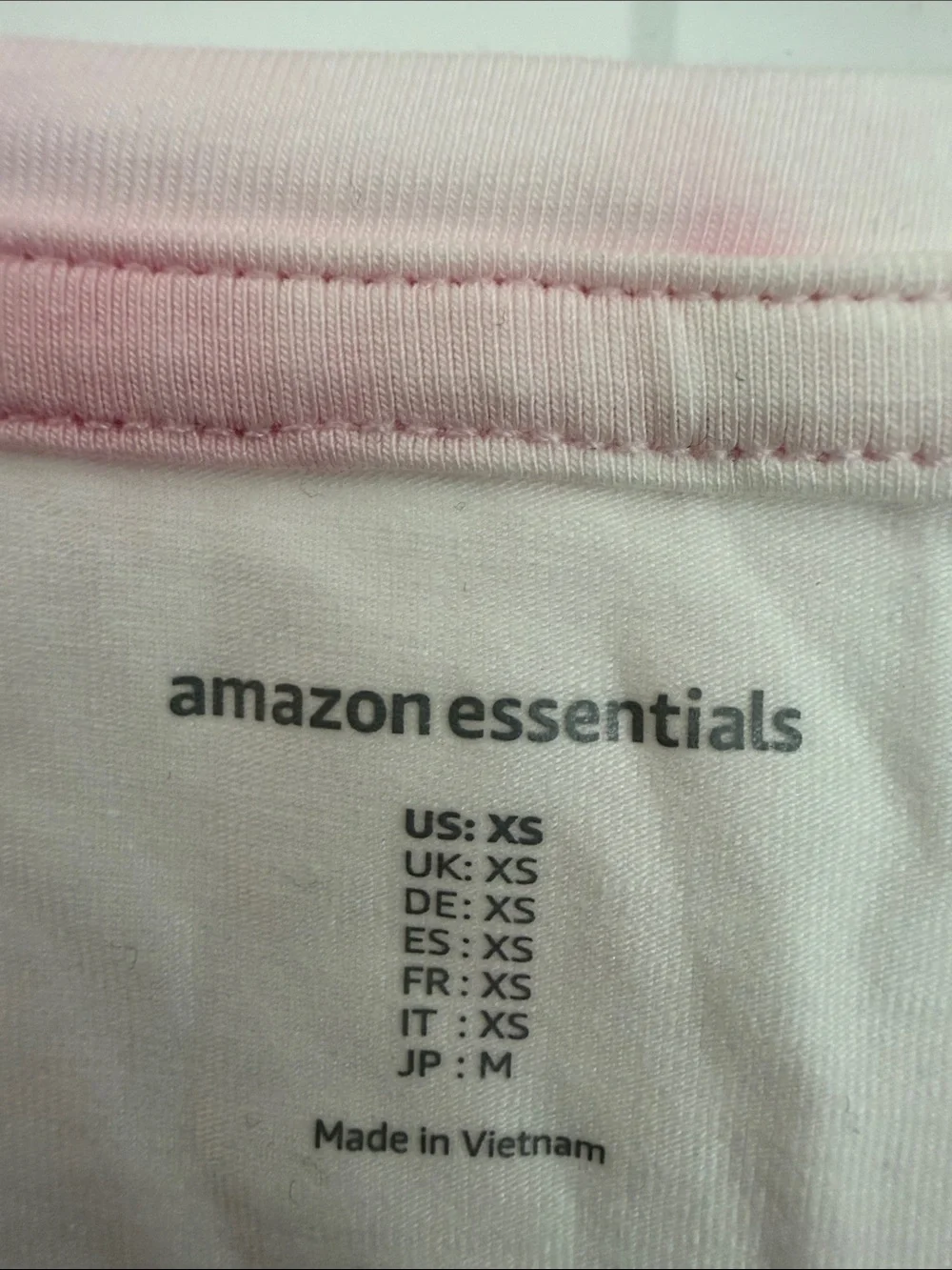 Amazon Pink & White Tie-Dye Scoop Neck Short Sleeve Tee Shirt